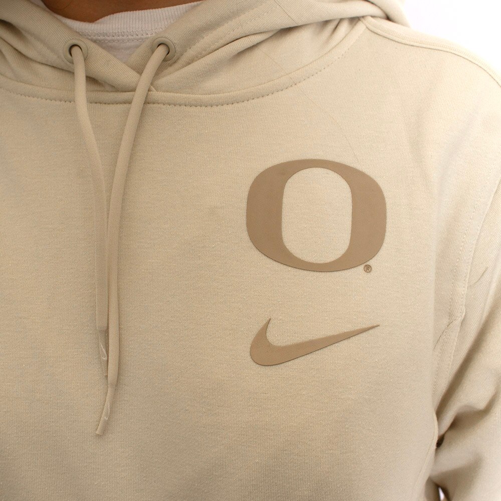 Classic Oregon O, Nike, White, Hoodie, Performance/Dri-FIT, Women, Tonal, Sweatshirt, Pullover, 795262